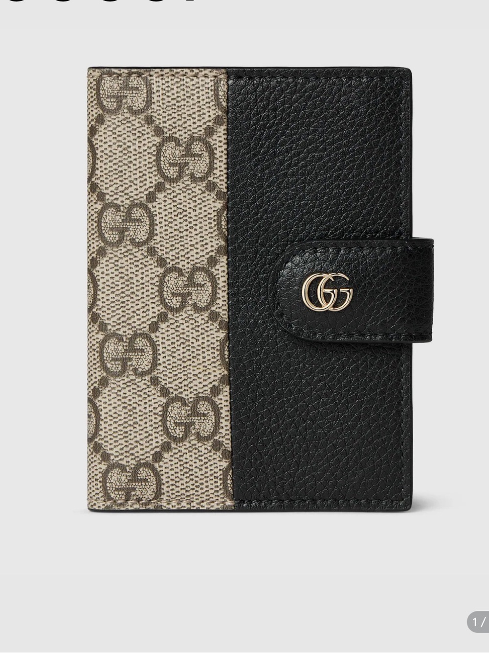 Gucci Bi Color Marmont GG Card Holder Wallet New